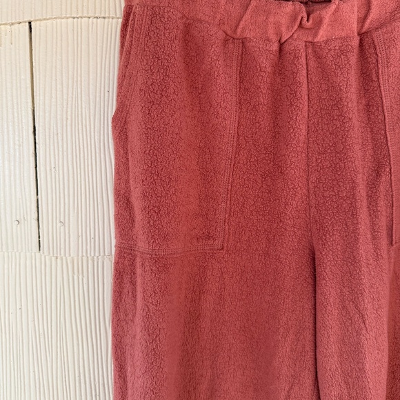 Madewell MWL Cozybrushed Straight Sweatpants 'Weathered Brick Orange' - Picture 2 of 5
